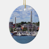 Boston MA - Marina mit Bunker Hill Monument Keramik Ornament (Rechts)