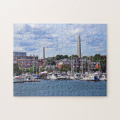 Boston MA - Marina mit Bunker Hill Monument Puzzle (Horizontal)