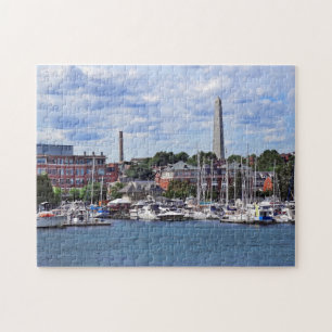 Boston MA - Marina mit Bunker Hill Monument Puzzle