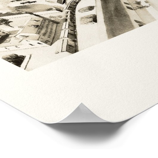 Boston, MA Panoramic Karte - 1905 Poster (Ecke)