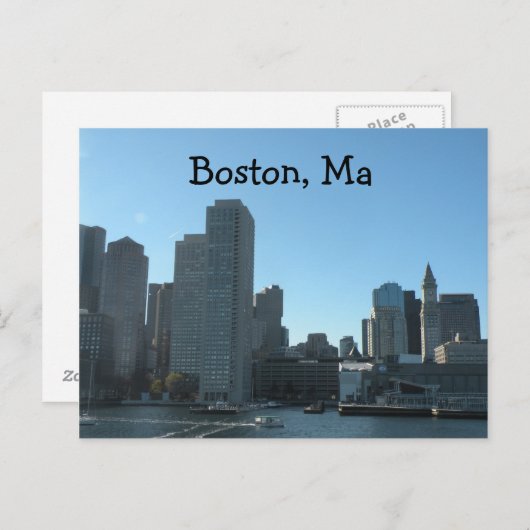 Boston MA Postcard Postkarte (Vorne/Hinten)