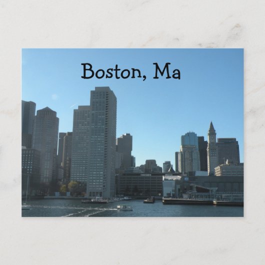 Boston MA Postcard Postkarte (Vorderseite)