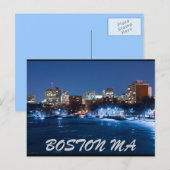 BOSTON MA POSTKARTE (Vorne/Hinten)