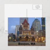 Boston, MA Postkarte (Vorne/Hinten)
