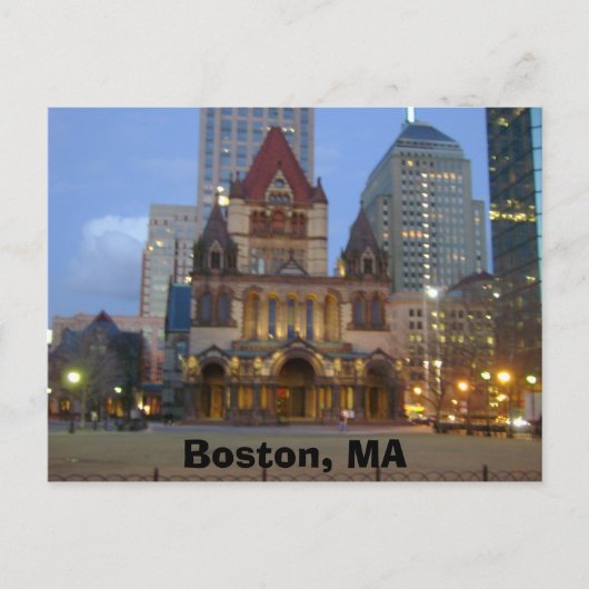 Boston, MA Postkarte (Vorderseite)