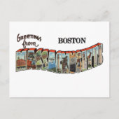 Boston MA Postkarte (Vorderseite)