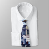 Boston MA - Skyline mit Zollamt-Turm Krawatte (Gebunden)