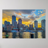 Boston, MA Skyline Poster (Vorne)