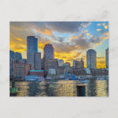Boston, MA skyline, Postkarte (Vorderseite)