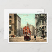 Boston MA Staat Street Vintag 1910er Postkarte (Vorne/Hinten)