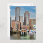 Boston, MA-Stadtbild Postkarte (Vorne/Hinten)