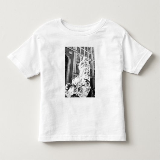 Boston, MA USA, Runner in Foil Boston Marathon Kleinkind T-shirt (Vorderseite)