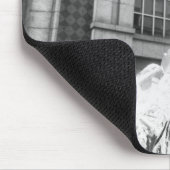 Boston, MA USA, Runner in Foil Boston Marathon Mousepad (Ecke)