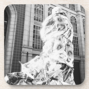 Boston, MA USA, Runner in Foil Boston Marathon Untersetzer