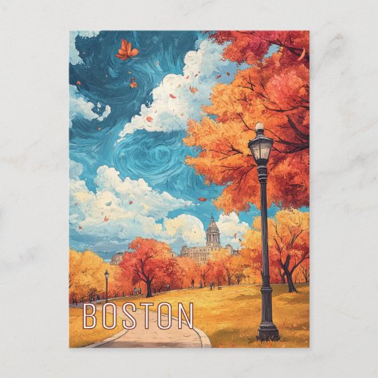 Boston MA USA Travel Postkarte (Vorderseite)