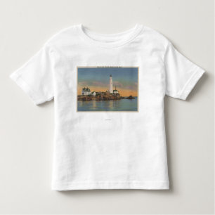 Boston, MABoston Leuchtturm an Boston-Hafen 2 Kleinkind T-shirt