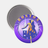 Boston Magnet (Vorderseite/Rückseite)