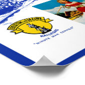 Boston & Maine Eisenbahn Schneefahrplaner Poster (Ecke)