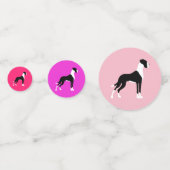 Boston Mantle auf rosa, große Däne Konfetti (Vorderseiten)