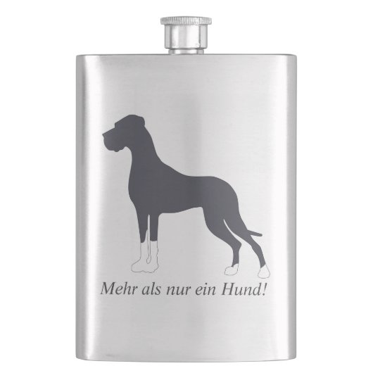 Boston Mantle Great Dane Flachmann (Vorderseite)