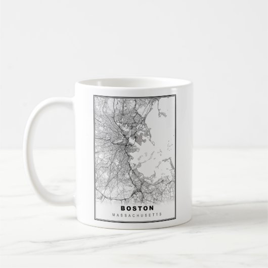 Boston Map Kaffeetasse (Links)
