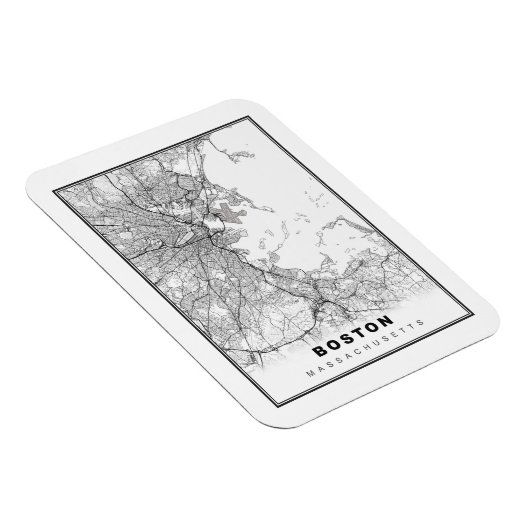 Boston Map Magnet (Rechte Seite)