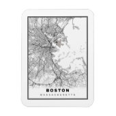 Boston Map Magnet (Vertikal)