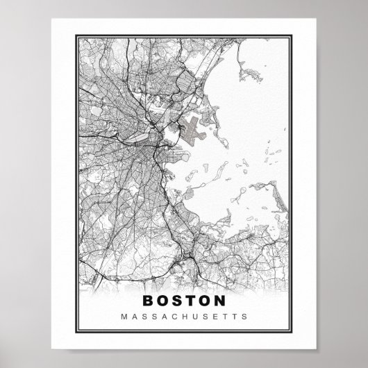 Boston Map Poster (Vorne)