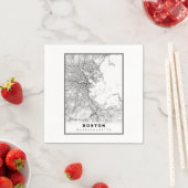 Boston Map Serviette (Beispiel)