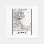 Boston Map Serviette (Vorderseite)