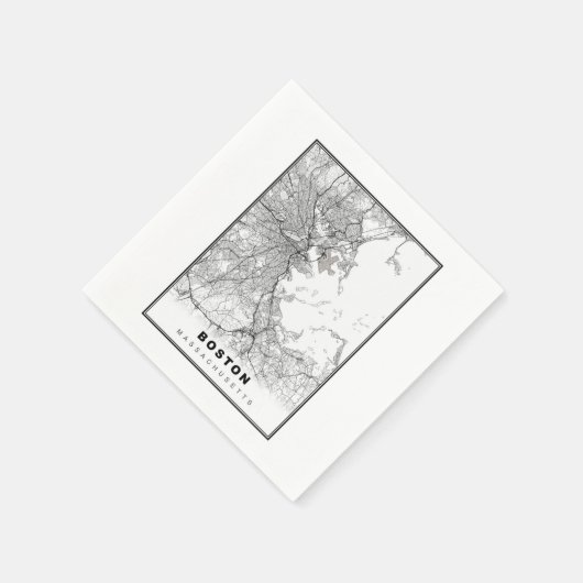 Boston Map Serviette (Ecke)