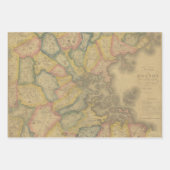 Boston Maps Geschenkwrap Geschenkpapier Set (Vorderseite 3)