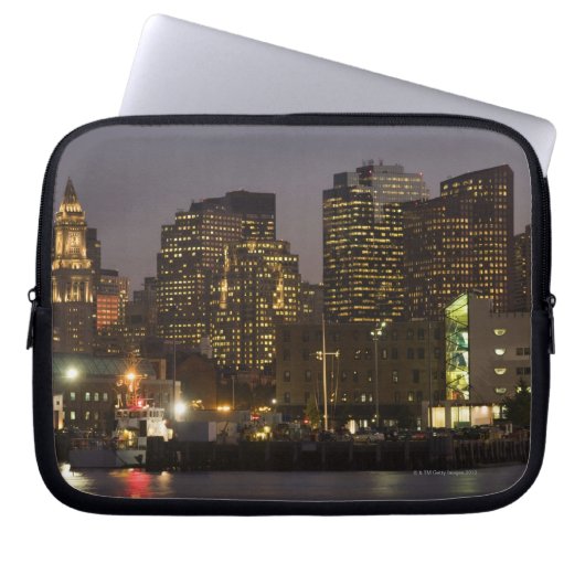 Boston, Masachusetts Skyline Laptopschutzhülle (Vorderseite)