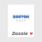 Boston Mass Aufkleber (Blatt)