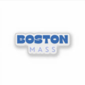 Boston Mass Aufkleber (Vorderseite)