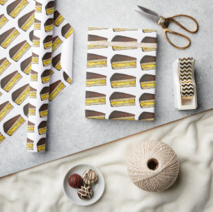 Boston Mass Cream Pie Slice Food Feinschmecker Des Geschenkpapier