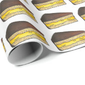 Boston Mass Cream Pie Slice Food Feinschmecker Des Geschenkpapier (Rolleneckpunkt)