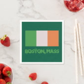 Boston, Mass Irischer Stolz, St. Patrick's Day Serviette (Beispiel)
