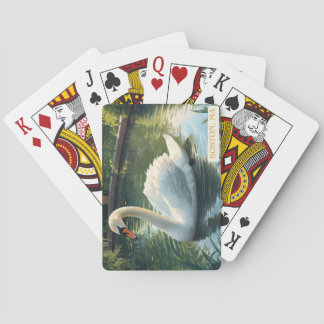 Boston, Mass. Public Garden Swan Player Cards Spielkarten