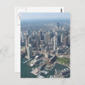 Boston Mass Skyline Postkarte (Vorne/Hinten)