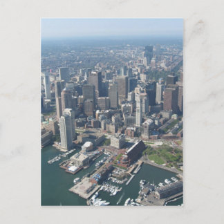 Boston Mass Skyline Postkarte