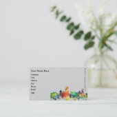 BOSTON-MASS.-SKYLINE-SP - VISITENKARTE (Stehend Vorderseite)