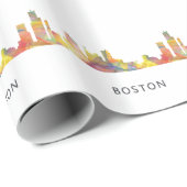 BOSTON-MASS.-SKYLINE WB1- GESCHENKPAPIER (Rolleneckpunkt)
