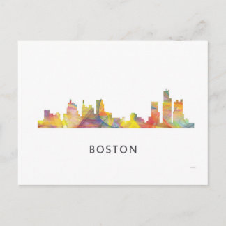BOSTON MASS. SKYLINE WB1- POSTKARTE