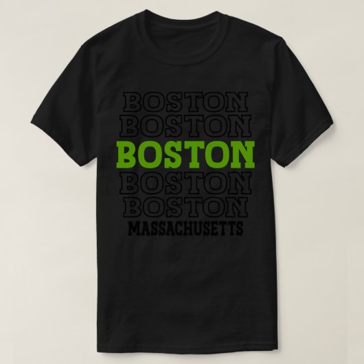 Boston Massachusetts 2 T-Shirt (Design vorne)