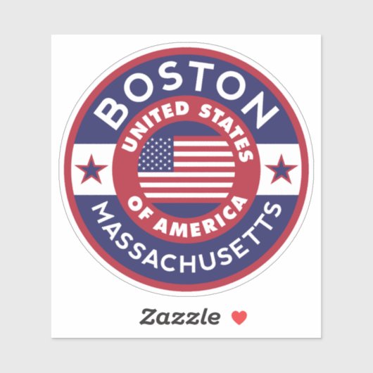 BOSTON, Massachusetts Aufkleber (Blatt)
