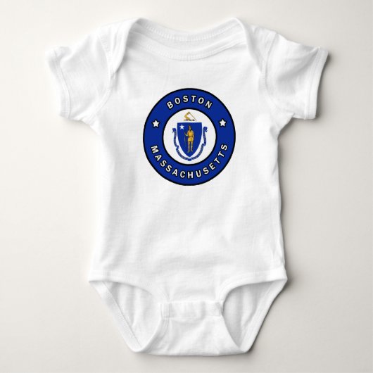 Boston Massachusetts Baby Strampler (Vorderseite)