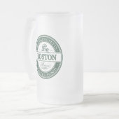 Boston Massachusetts - böses pissah Mattglas Bierglas (Vorderseite Links)