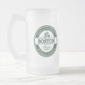 Boston Massachusetts - böses pissah Mattglas Bierglas (Links)