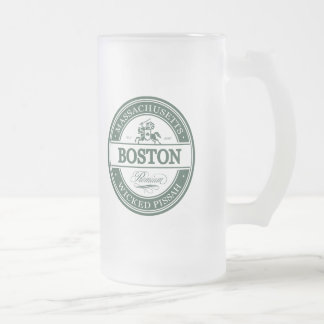 Boston Massachusetts - böses pissah Mattglas Bierglas
